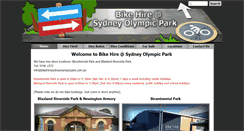 Desktop Screenshot of bikehiresydneyolympicpark.com.au